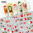 Festive Santa & Snowman Nail Art Stickers for Manicures Festive Santa & Snowman Nail Art Stickers for Manicures