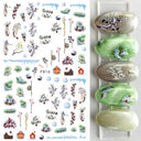 Festive Santa & Snowman Nail Art Stickers for Manicures Festive Santa & Snowman Nail Art Stickers for Manicures