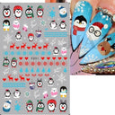 Festive Santa & Snowman Nail Art Stickers for Manicures Festive Santa & Snowman Nail Art Stickers for Manicures