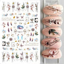 Festive Santa & Snowman Nail Art Stickers for Manicures Festive Santa & Snowman Nail Art Stickers for Manicures