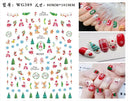 Festive Santa & Snowman Nail Art Stickers for Manicures Festive Santa & Snowman Nail Art Stickers for Manicures