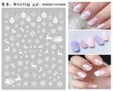Festive Santa & Snowman Nail Art Stickers for Manicures Festive Santa & Snowman Nail Art Stickers for Manicures