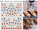 Festive Santa & Snowman Nail Art Stickers for Manicures Festive Santa & Snowman Nail Art Stickers for Manicures