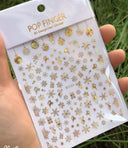 Festive Santa & Snowman Nail Art Stickers for Manicures Festive Santa & Snowman Nail Art Stickers for Manicures