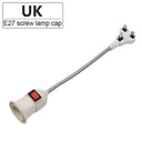 Flexible E27 Bulb Holder Converter With Switch Upgrade Flexible E27 Bulb Holder Converter With Switch Upgrade