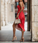 Floral Backless Midi Dress Beachwear Chic Fashion Statement Floral Backless Midi Dress Beachwear Chic Fashion Statement