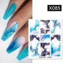 Floral Geometric Nail Art Water Decals Easy Nail Transfer Floral Geometric Nail Art Water Decals Easy Nail Transfer