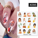 Floral Geometric Nail Art Water Decals Easy Nail Transfer Floral Geometric Nail Art Water Decals Easy Nail Transfer