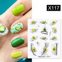 Floral Geometric Nail Art Water Decals Easy Nail Transfer Floral Geometric Nail Art Water Decals Easy Nail Transfer