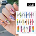 Floral Geometric Nail Art Water Decals Easy Nail Transfer Floral Geometric Nail Art Water Decals Easy Nail Transfer