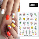 Floral Geometric Nail Art Water Decals Easy Nail Transfer Floral Geometric Nail Art Water Decals Easy Nail Transfer