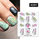 Floral Geometric Nail Art Water Decals Easy Nail Transfer Floral Geometric Nail Art Water Decals Easy Nail Transfer