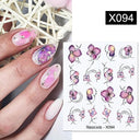 Floral Geometric Nail Art Water Decals Easy Nail Transfer Floral Geometric Nail Art Water Decals Easy Nail Transfer