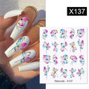 Floral Geometric Nail Art Water Decals Easy Nail Transfer Floral Geometric Nail Art Water Decals Easy Nail Transfer