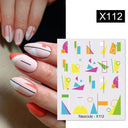 Floral Geometric Nail Art Water Decals Easy Nail Transfer Floral Geometric Nail Art Water Decals Easy Nail Transfer