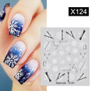 Floral Geometric Nail Art Water Decals Easy Nail Transfer Floral Geometric Nail Art Water Decals Easy Nail Transfer