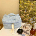Floral Makeup Bag Organizer: Trendy Travel Toiletries Pouch Floral Makeup Bag Organizer: Trendy Travel Toiletries Pouch