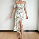 Floral Off Shoulder Dress For Summer Chic Fashionista Style Floral Off Shoulder Dress For Summer Chic Fashionista Style