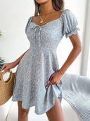 Floral Print A Line Dress For Women Chic Fashion Essential Floral Print A Line Dress For Women Chic Fashion Essential