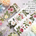 Flower Washi PET Tape for Elegant DIY Stickers Scrapbooking Flower Washi PET Tape for Elegant DIY Stickers Scrapbooking