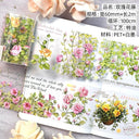 Flower Washi PET Tape for Elegant DIY Stickers Scrapbooking Flower Washi PET Tape for Elegant DIY Stickers Scrapbooking