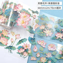 Flower Washi PET Tape for Elegant DIY Stickers Scrapbooking Flower Washi PET Tape for Elegant DIY Stickers Scrapbooking