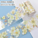 Flower Washi PET Tape for Elegant DIY Stickers Scrapbooking Flower Washi PET Tape for Elegant DIY Stickers Scrapbooking