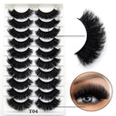 Fluffy 3D Mink Lashes Reusable Natural Volume Glam Up Fluffy 3D Mink Lashes Reusable Natural Volume Glam Up