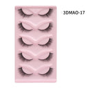 Fluffy Cat Eye 3D False Lashes Natural Glamour Eyes Set Fluffy Cat Eye 3D False Lashes Natural Glamour Eyes Set