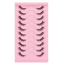 Fox Eye Glamour False Eyelashes - 10 Pairs for Looks Fox Eye Glamour False Eyelashes - 10 Pairs for Looks