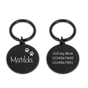 Custom Engraved Stainless Steel Pet ID Tag Paw Pendant Custom Engraved Stainless Steel Pet ID Tag Paw Pendant