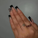 French False Nails Chic Nude White Short Square Tips Glue French False Nails Chic Nude White Short Square Tips Glue