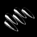 Frosted Clear Acrylic Nails Set with Multiple Shapes Kit Frosted Clear Acrylic Nails Set with Multiple Shapes Kit