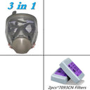 Full Face Protective Gas Mask Industrial Respirator Safety Full Face Protective Gas Mask Industrial Respirator Safety