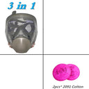 Full Face Protective Gas Mask Industrial Respirator Safety Full Face Protective Gas Mask Industrial Respirator Safety