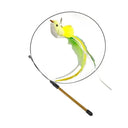Funny Feather Cat Wand Toy With Bell Interactive Fun Funny Feather Cat Wand Toy With Bell Interactive Fun