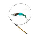 Funny Feather Cat Wand Toy With Bell Interactive Fun Funny Feather Cat Wand Toy With Bell Interactive Fun