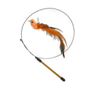 Funny Feather Cat Stick Toy with Bell Interactive Wand Fun Funny Feather Cat Stick Toy with Bell Interactive Wand Fun