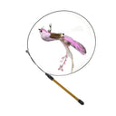 Funny Feather Cat Stick Toy with Bell Interactive Wand Fun Funny Feather Cat Stick Toy with Bell Interactive Wand Fun