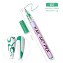 Gel Nail Art Pen Set Precision Brush Marker For Art Gel Nail Art Pen Set Precision Brush Marker For Art