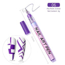Gel Nail Art Pen Set Precision Brush Marker For Art Gel Nail Art Pen Set Precision Brush Marker For Art