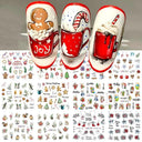 Gingerbread & Holly Festive Nail Art Stickers for Christmas Gingerbread & Holly Festive Nail Art Stickers for Christmas