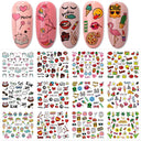 Gingerbread & Holly Festive Nail Art Stickers for Christmas Gingerbread & Holly Festive Nail Art Stickers for Christmas