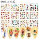 Gingerbread & Holly Festive Nail Art Stickers for Christmas Gingerbread & Holly Festive Nail Art Stickers for Christmas