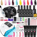 Glamorous Nail Art Kit With UV LED Lamp And Tools Set Glamorous Nail Art Kit With UV LED Lamp And Tools Set