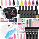 Glamorous Nail Art Kit With UV LED Lamp And Tools Set Glamorous Nail Art Kit With UV LED Lamp And Tools Set