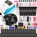 Glamorous Nail Art Kit With UV LED Lamp And Tools Set Glamorous Nail Art Kit With UV LED Lamp And Tools Set