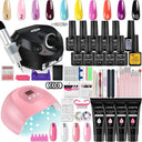 Glamorous Nail Art Kit With UV LED Lamp And Tools Set Glamorous Nail Art Kit With UV LED Lamp And Tools Set