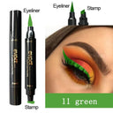 Glitter Eyeliner Stamp Duo: 7 Color Fast Dry Eye Liner Glitter Eyeliner Stamp Duo: 7 Color Fast Dry Eye Liner