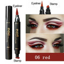 Glitter Eyeliner Stamp Duo: 7 Color Fast Dry Eye Liner Glitter Eyeliner Stamp Duo: 7 Color Fast Dry Eye Liner